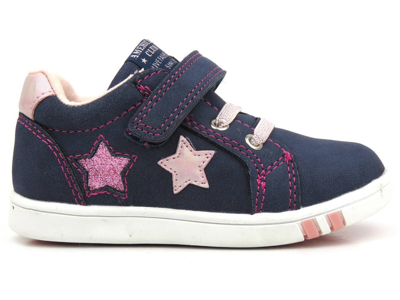 Dětské tenisky pro dívky - American Club XD 41/22, tmavě modrá