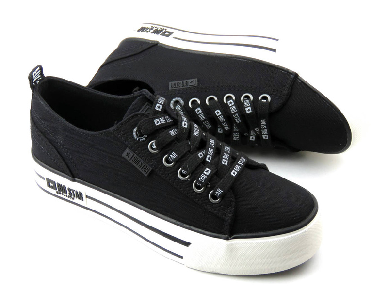 Dámské tenisky na platformě - BIG STAR KK274013, černé