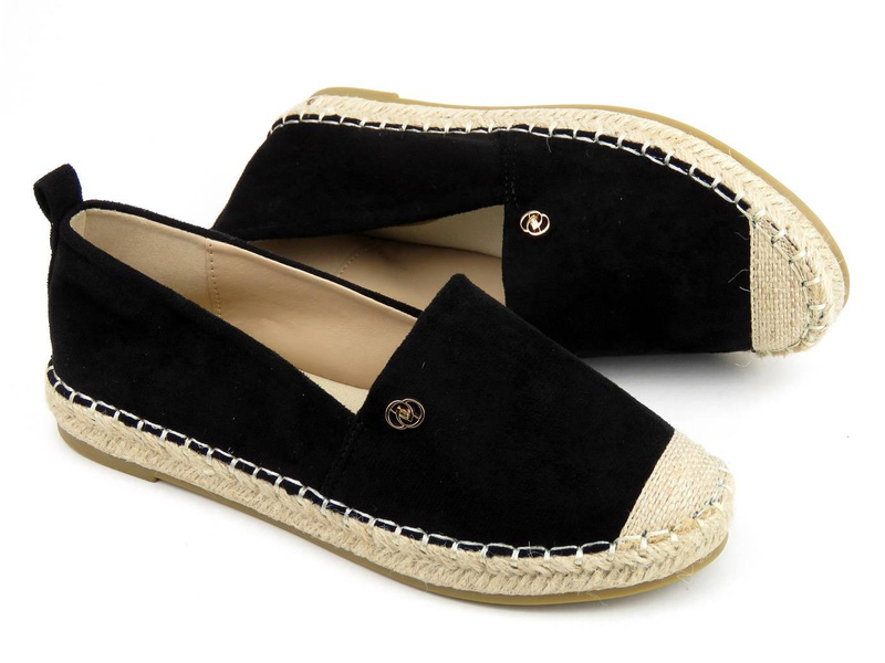 Espadrilky, dámská letní obuv - Evento 22TX35-4592, černá