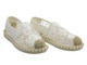 Dámské nazouvací polobotky – espadrilky Potocki 25-103301, bílé