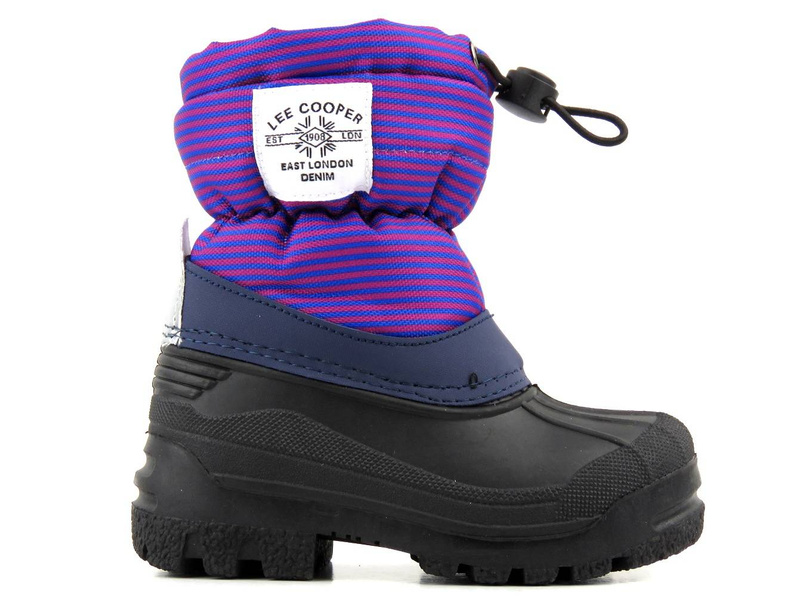 Dětské sněhule s ovčí kůží - LEE COOPER LCJ-21-44-0526K, fialové