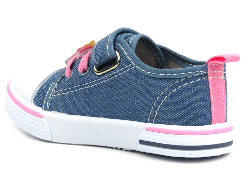 Dětské tenisky, tenisky s kočkou - American Club TEN 91/23, růžové