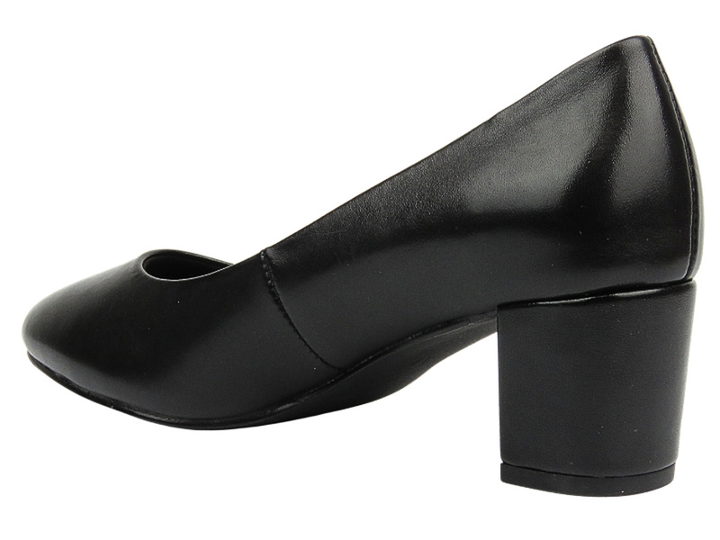 Kožené lodičky na vysokém podpatku - UNCOME 32010, černé