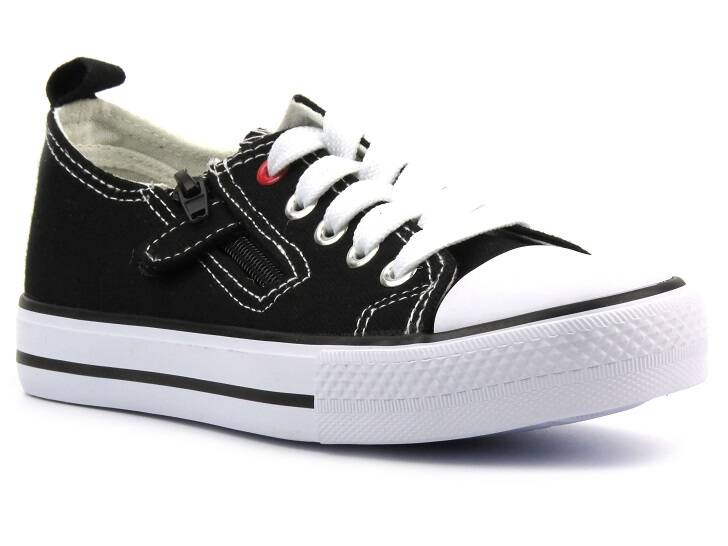 Klasické dětské tenisky - American Club LH 42/23, černé