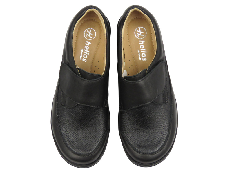 Pohodlné dámské zdravotní polobotky – Helios Komfort 395, černé 5