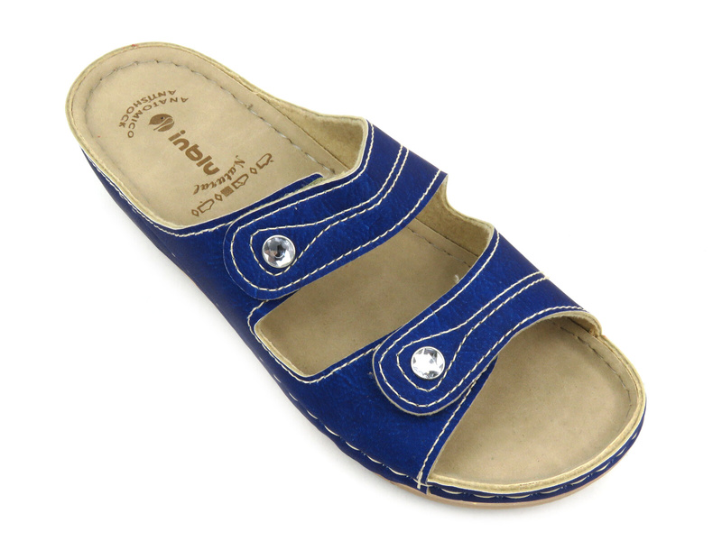 Pohodlné dámské žabky - INBLU MALVA, modré