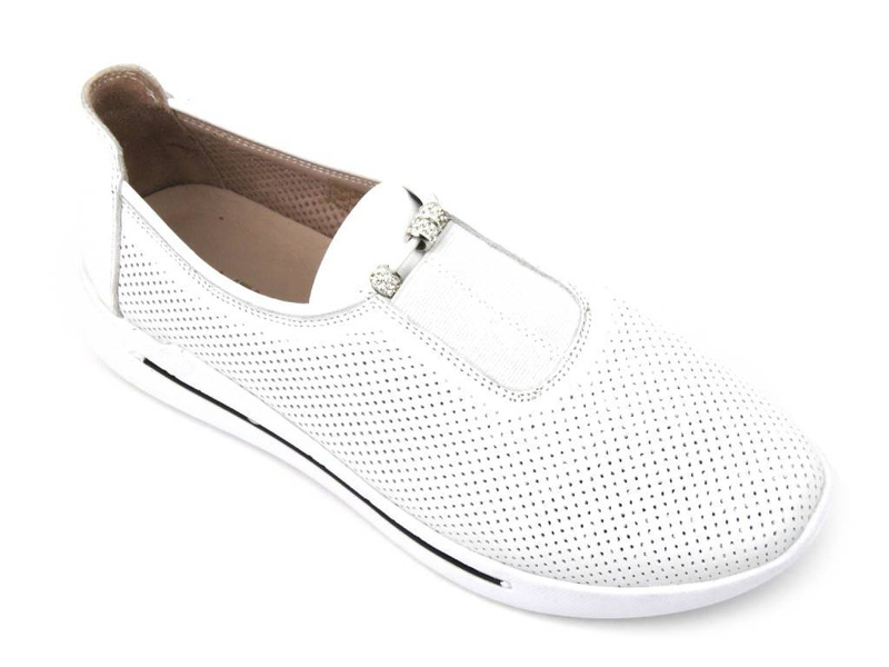 Dámské prolamované tenisky - VENEZIA 1345 R097, bílé