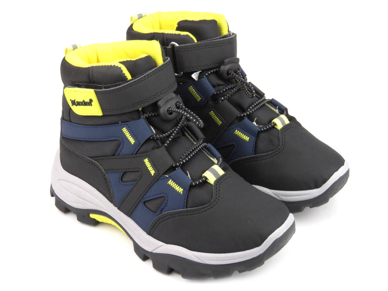 Kotníkové boty, zimní sportovní boty pro kluky - AXIM 23017, černá