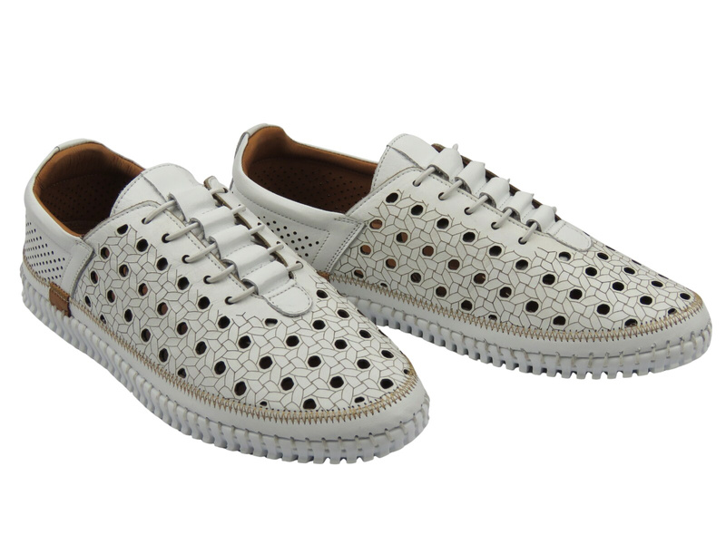 Dámské boty z pravé kůže - VENEZIA E156LEWHOSP029, bílé