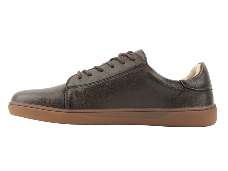 Dámské kožené barefoot polobotky Potocki 26-19503, čokoládově hnědé