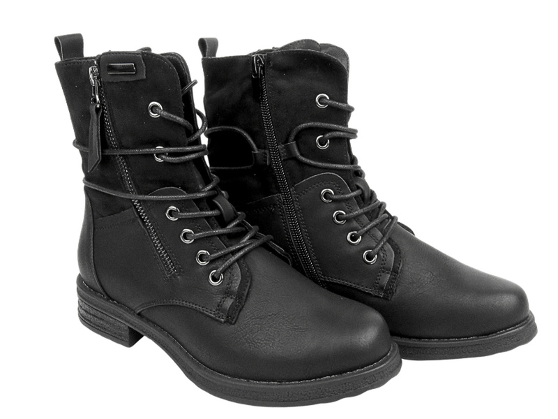 Dámské boty z ekokůže - Evento 20BT35-3068, černá