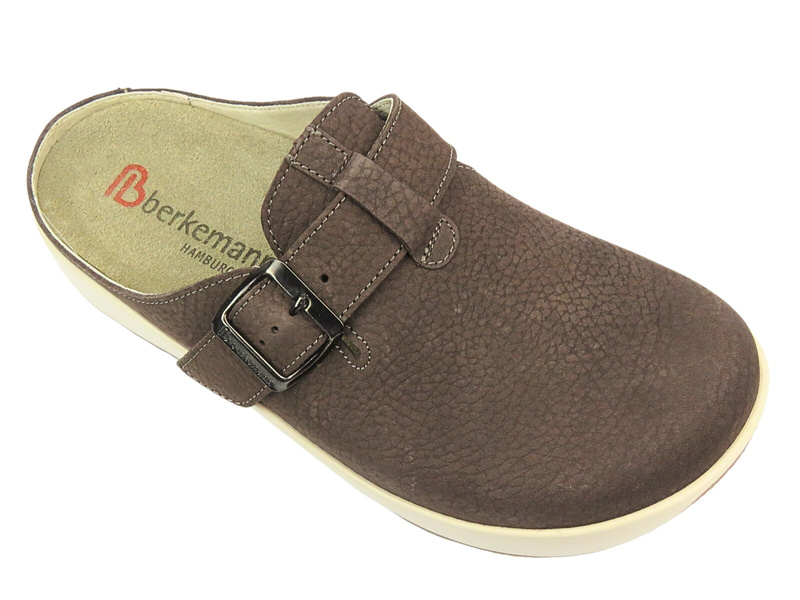 Pohodlné dámské žabky, dřeváky - BERKEMANN 03902-420, tmavě hnědá