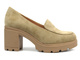 Elegantní dámské boty na bloku - Potocki 24-12040, béžová