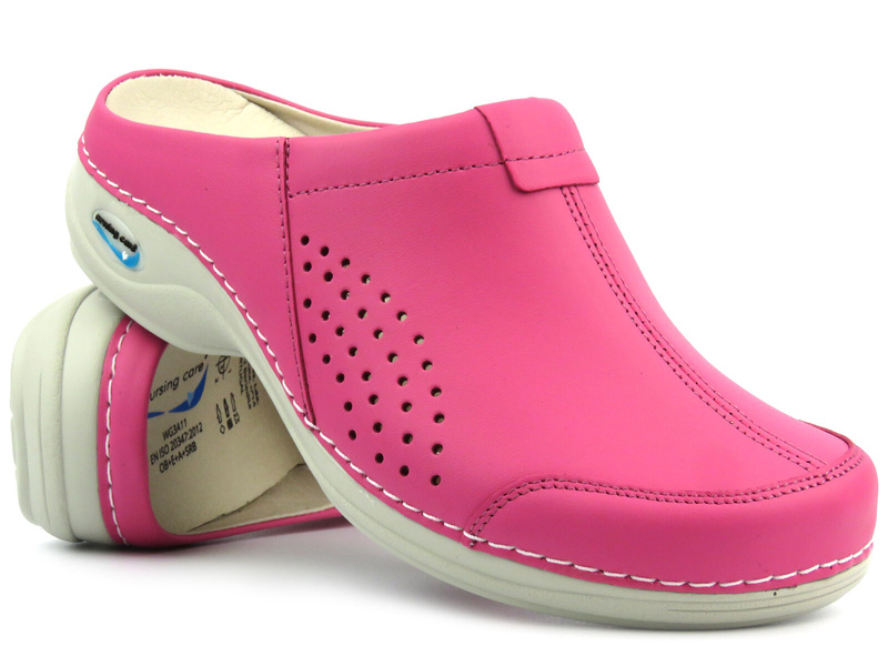 Pohodlné dámské zdravotní žabky - Nursing Care WG3A09, růžové
