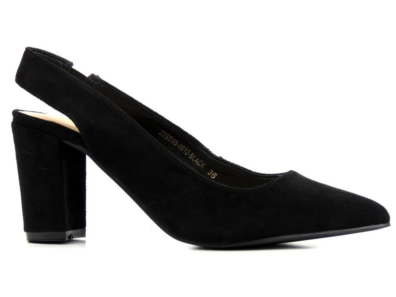 Elegantní lodičky na vysokém podpatku - Evento 22SD35-4612, černé