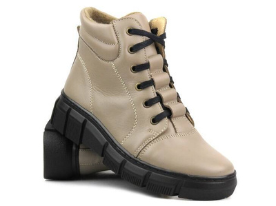 Zateplené dámské sportovní boty - HELIOS Komfort 562S, cappuccino