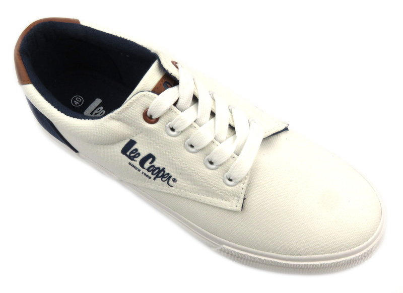 Pohodlné pánské tenisky - Lee Cooper LCW-24-02-2140, bílé