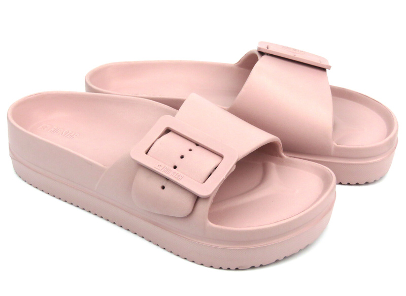 Dámské pěnové žabky s přezkou - Big Star NN274A663, růžové