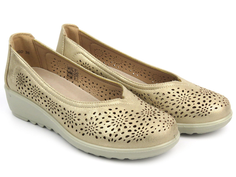 Dámské polobotky Potocki 24-90300, zlaté