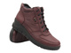Dámské kožené kotníkové boty od polského výrobce - HELIOS Komfort 543, tmavě třešňové