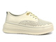 Ažurové polobotky, dámské tenisky - Artiker 54C1707, béžová barva