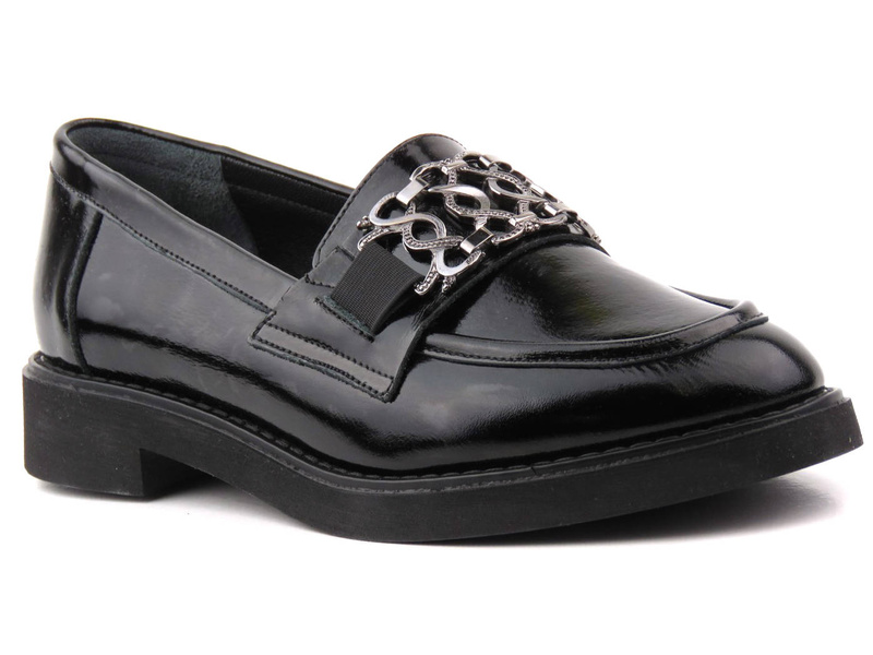 Dámské mokasíny se zdobením - VENEZIA 0411904652, černé