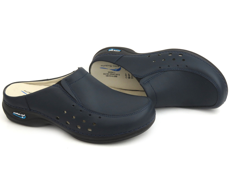 Dámské zdravotní, hygienické žabky - OŠETŘOVATELSKÁ PÉČE BERLIN-WG4A03, tmavě modrá