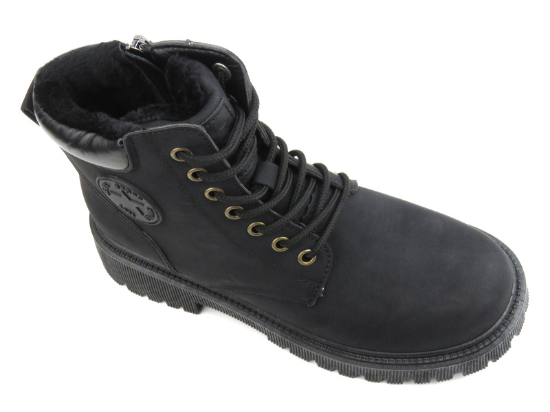 Dámské teplé turistické boty - NOVINKY 22BT35-5217, černé