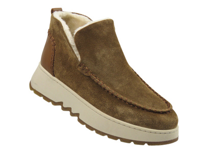 Dámské zateplené kotníkové boty Nika Komfort 0791-3085, camel