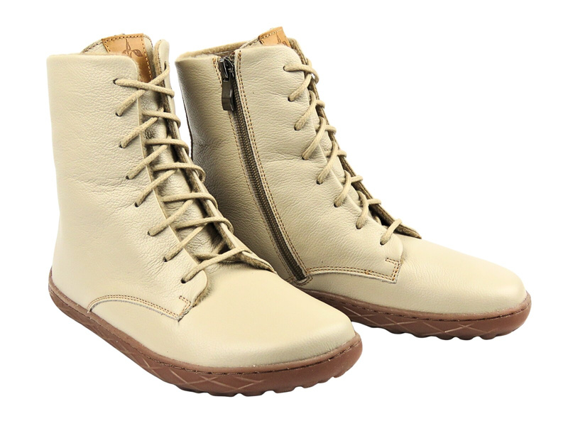 Kožené kotníkové boty dámské Nika Komfort 1442, vanilkové