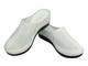 Kožené dámské žabky na klínu – Nika Komfort H-164, bílé, nazouvací