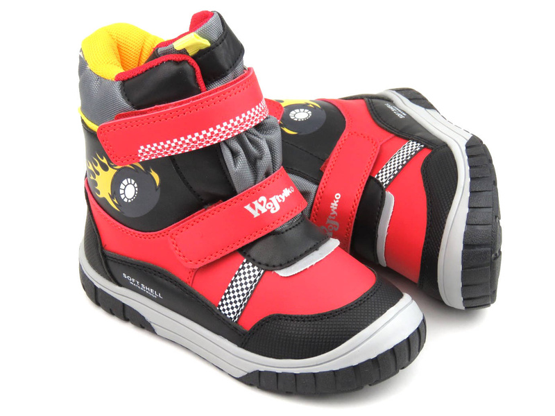 Dětské softshellové sněhule - WOJTYŁKO 23031, červené