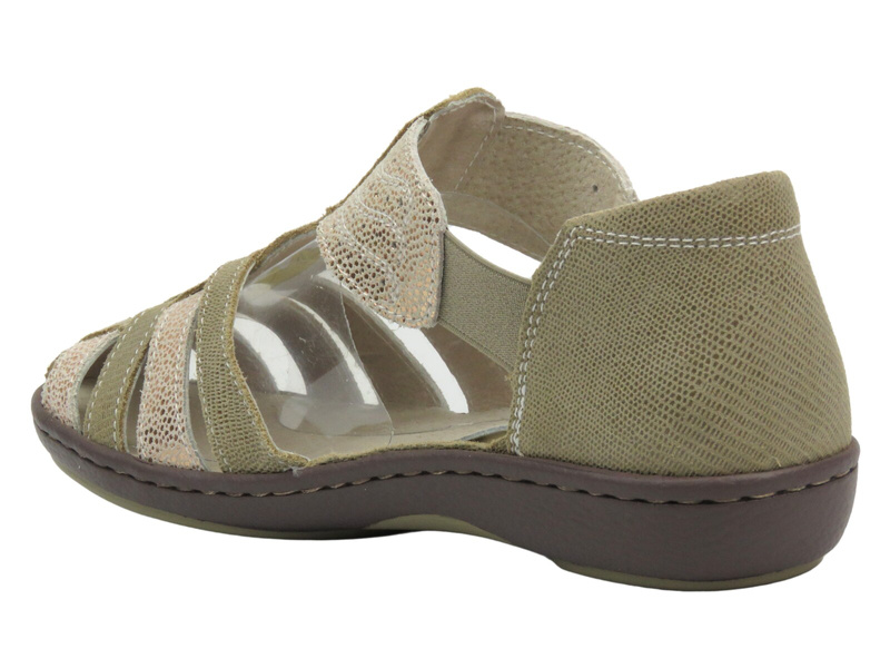 Dámské sandály, gladiátorky - Nika Komfort H-622, béžovo-zlaté