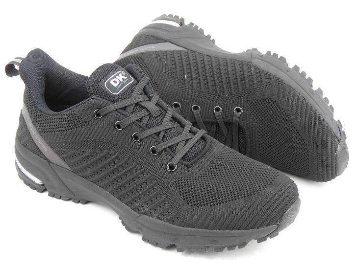 Pánská sportovní obuv ze síťoviny - DK Running VB16885, černá