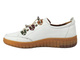 Dámské kožené nízké boty Nika Comfort 0286-401, bílé