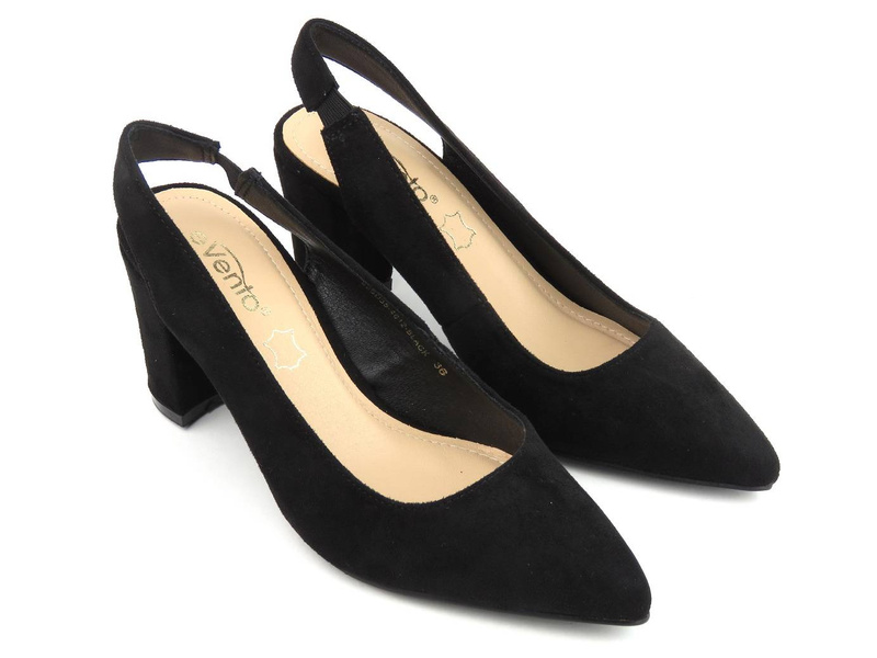 Elegantní lodičky na vysokém podpatku - Evento 22SD35-4612, černé