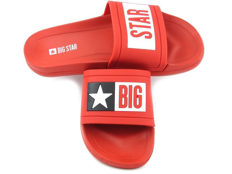 Dámské gumové žabky se silnou podrážkou - Big Star DD274A267, červené