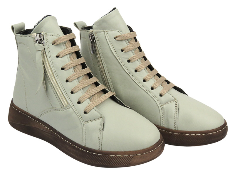 Pohodlné dámské kotníkové boty VACARO 3.982.803, šedé