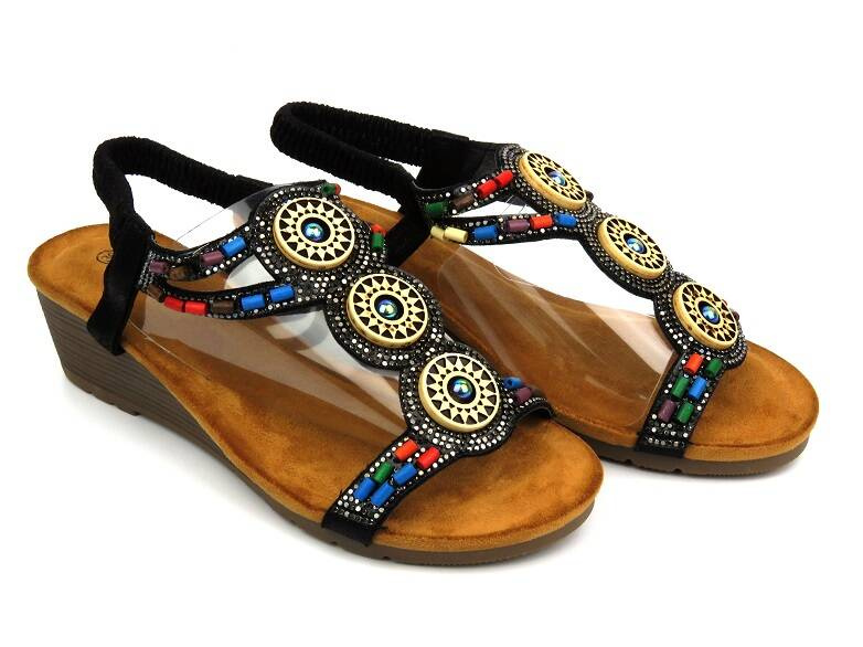 Dámské sandály - Sabatina TMF2023W-0256, černé