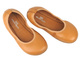 Barefoot kožené minimalistické balerínky Nika Komfort 14506, hnědá