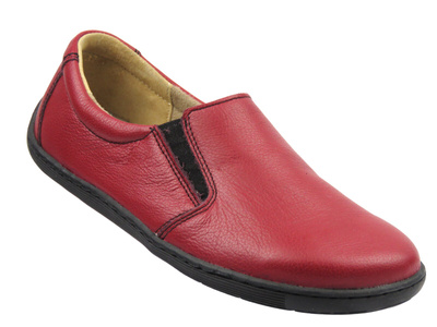 Barefoot polobotky dámské Helios Komfort 452, červené