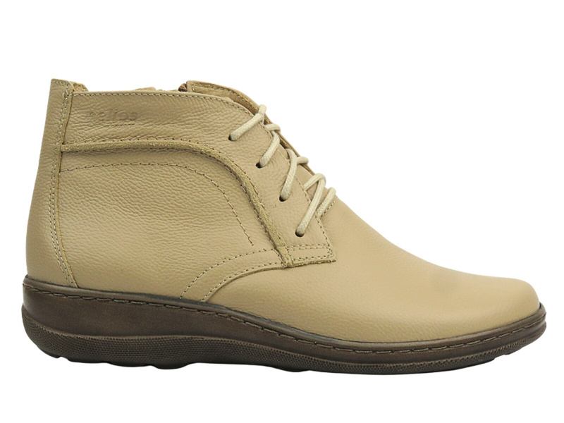 Pohodlné boty, dámské boty z měkké kůže - HELIOS Comfort 612-2 Ecru 3