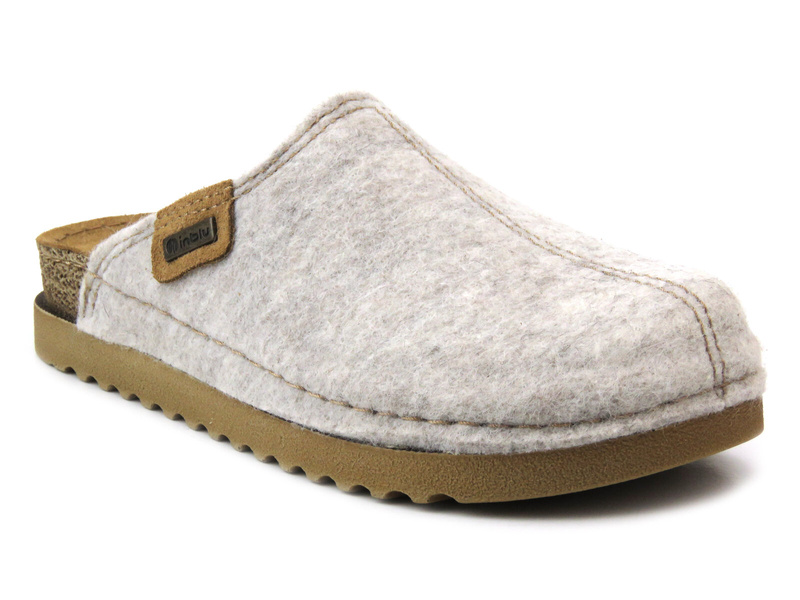 Dámské plstěné pantofle se silnou podrážkou - Inblu DJ-10, béžové