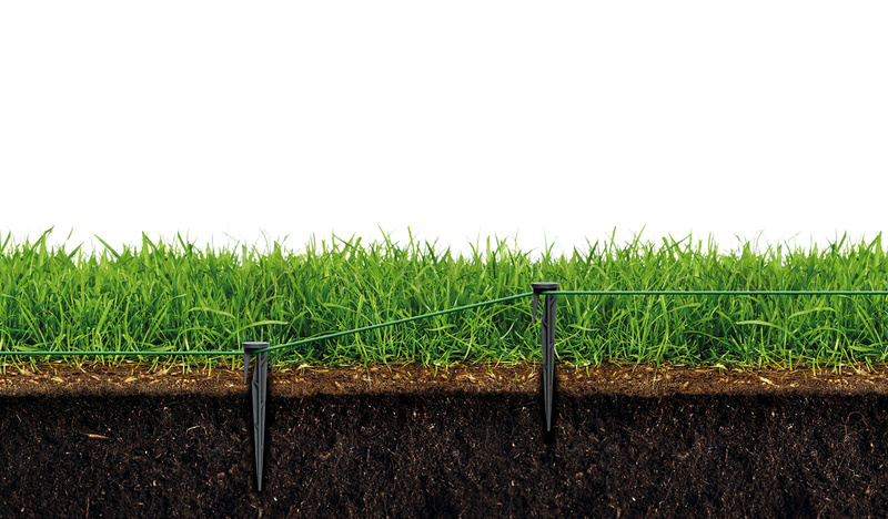 Kolíky pro připevnění ohraničujícího vodiče sekačky a sítě proti krtkům GardenPLAST - LinePEG 100 mm (10 cm), 100 kusů