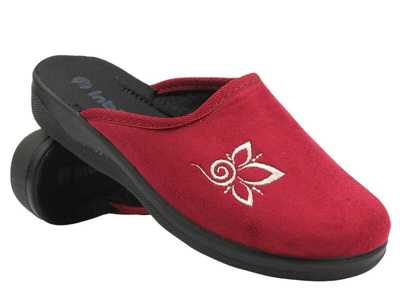 Dámské domácí pantofle - Inblu CU-2D Maroon - Slip-On