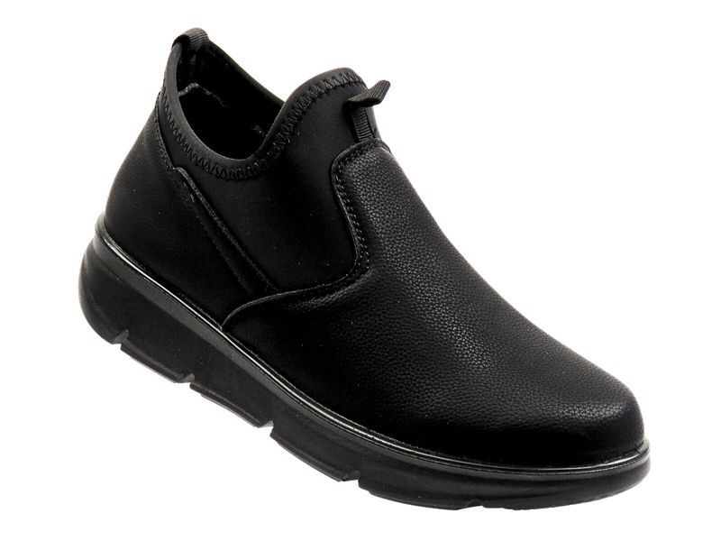 Nazouvací pánské polobotky Potocki 25-90356, černé