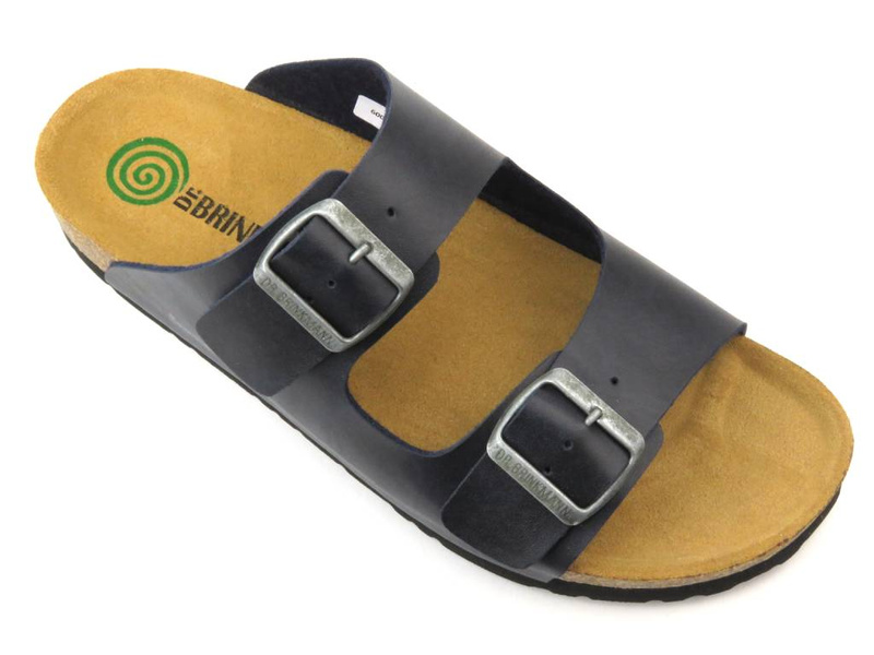 Pohodlné klasické pánské žabky - Brinkmann 600275-5, tmavě modrá