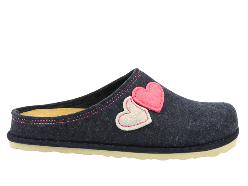 Dámské plstěné pantofle - Inblu CS-37, modré