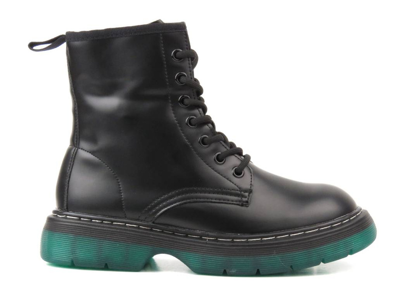 Zateplené kozačky, dámské kozačky - EVENTO 22BT35-5079, černá a zelená