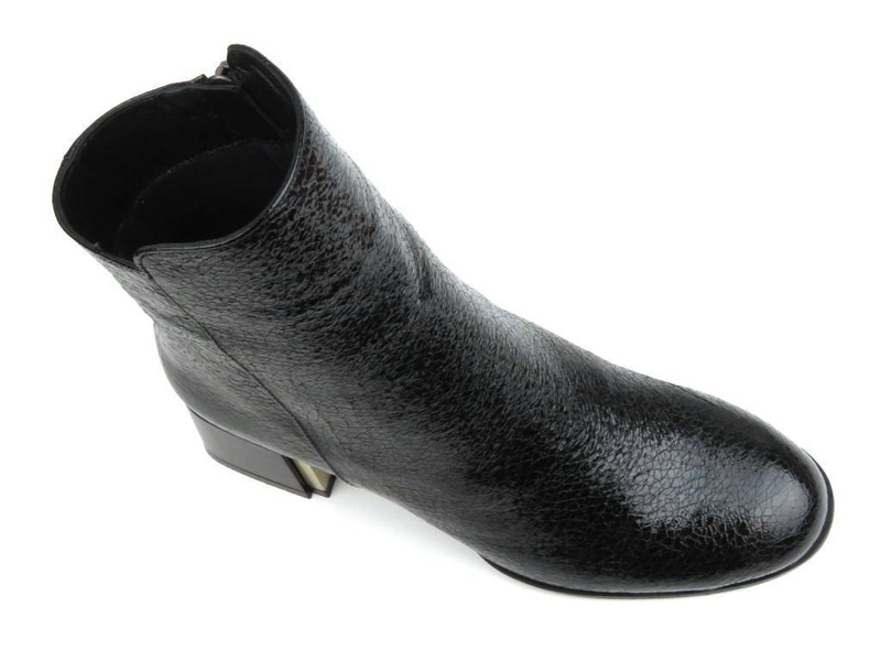 Dámské kotníkové boty na vysokém podpatku - VENEZIA 0085423R, černé